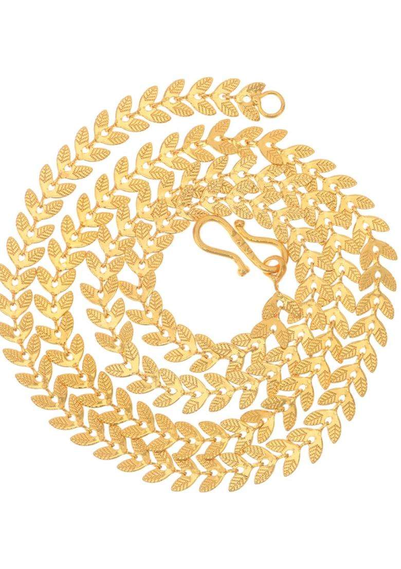 Set of 2 Silver-Plated Anklets with Gold-Plated Chain for Women | Traditional Temple Jewellery for Wedding & Festive Wear | Gift for Her - Indya