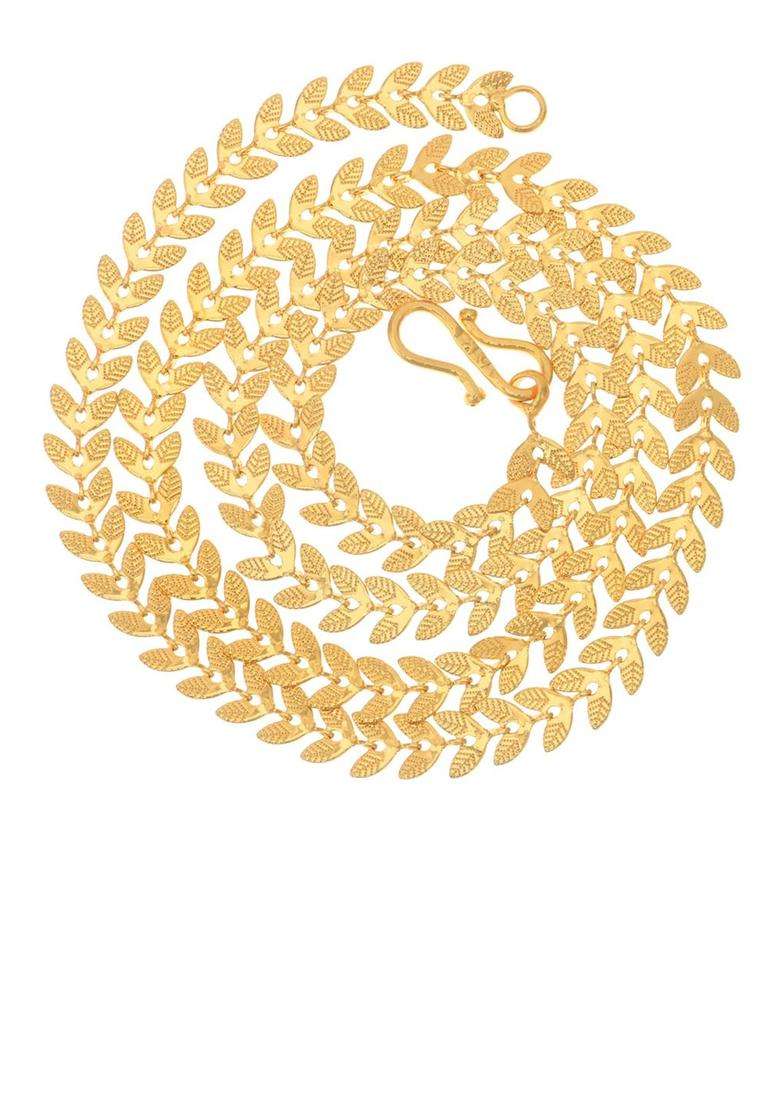 Set of 2 Silver-Plated Anklets with Gold-Plated Chain for Women | Traditional Temple Jewellery for Wedding & Festive Wear | Gift for Her - Indya