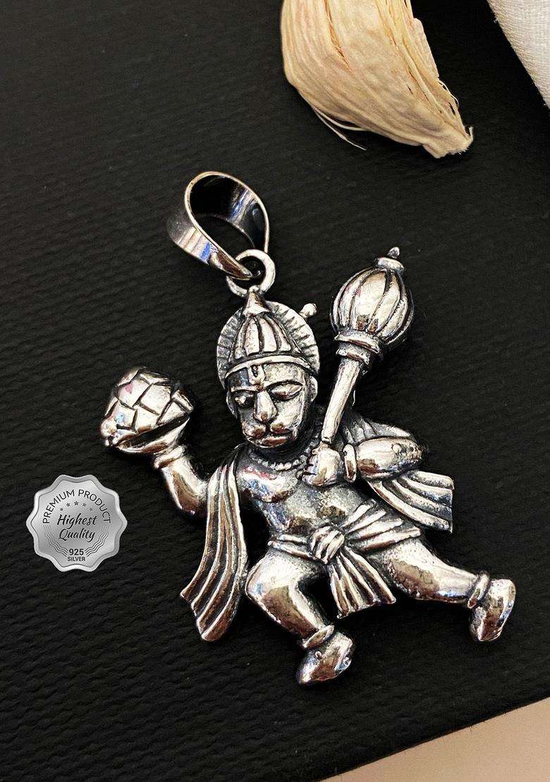 Silver-Plated Quirky Pendants for Men | Stylish Party & Everyday Wear | Gift for Him - Indya