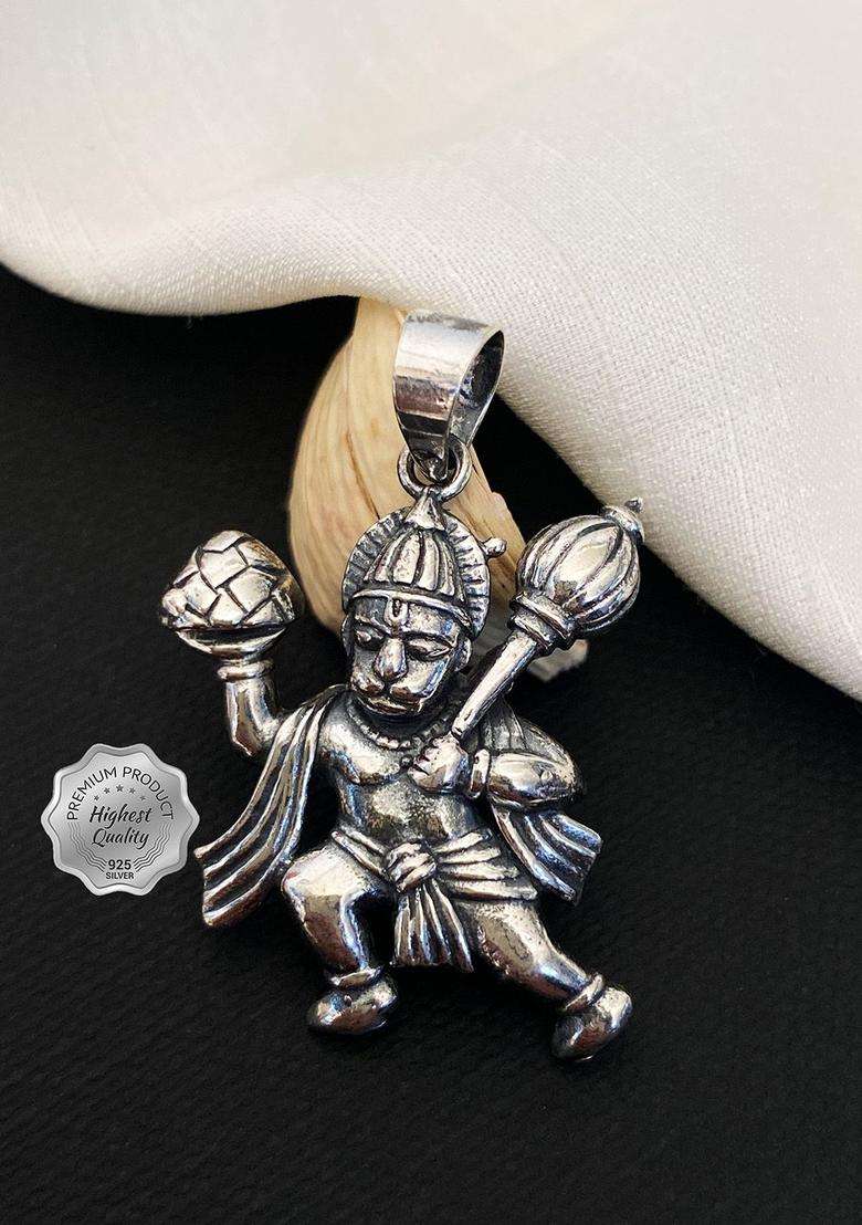 Silver-Plated Quirky Pendants for Men | Stylish Party & Everyday Wear | Gift for Him - Indya