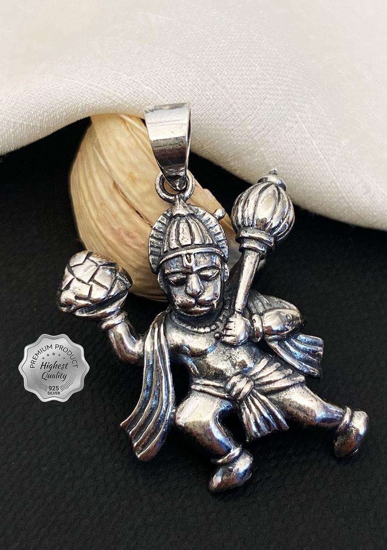 Silver-Plated Quirky Pendants for Men | Stylish Party & Everyday Wear | Gift for Him - Indya