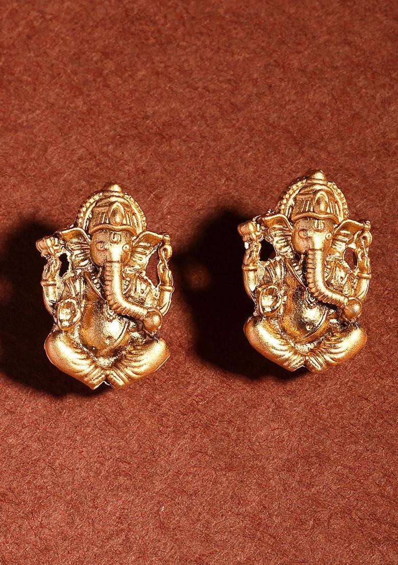 22K Gold-Plated Lord Ganesh Pendant & BeadedJewellerySet for Women | Traditional Temple Jewellery for Wedding & Festive Wear | Gift for Her - Indya