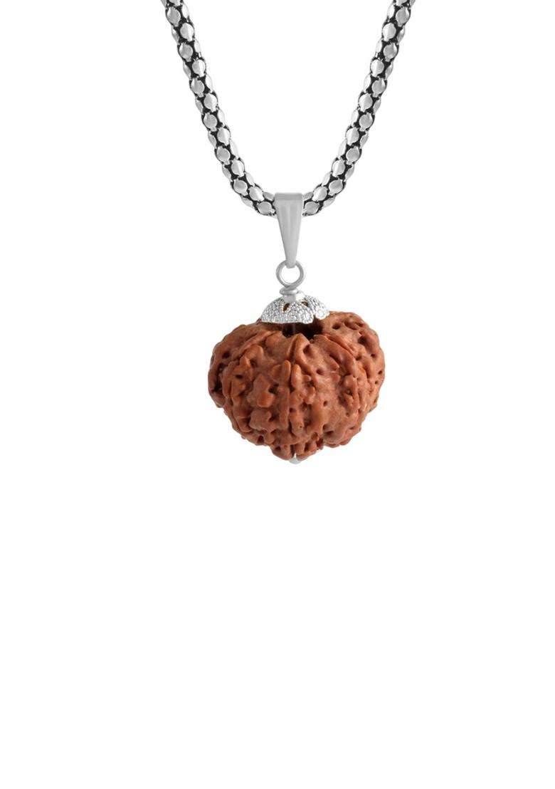 Silver-Plated Contemporary Pendants with Chains for Men & Women | Traditional Temple Jewellery for Wedding & Festive Wear | Festive Gift - Indya