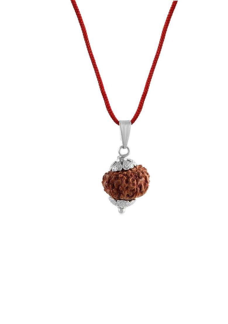 Silver-Plated Contemporary Pendants with Chains for Men & Women | Traditional Temple Jewellery for Wedding & Festive Wear | Festive Gift - Indya