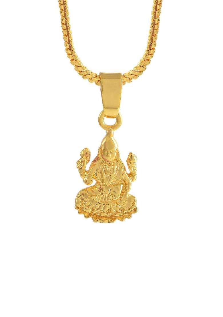 Gold-Plated Contemporary Pendants with Chains for Men & Women | Traditional Temple Jewellery for Wedding & Festive Wear | Festive Gift - Indya