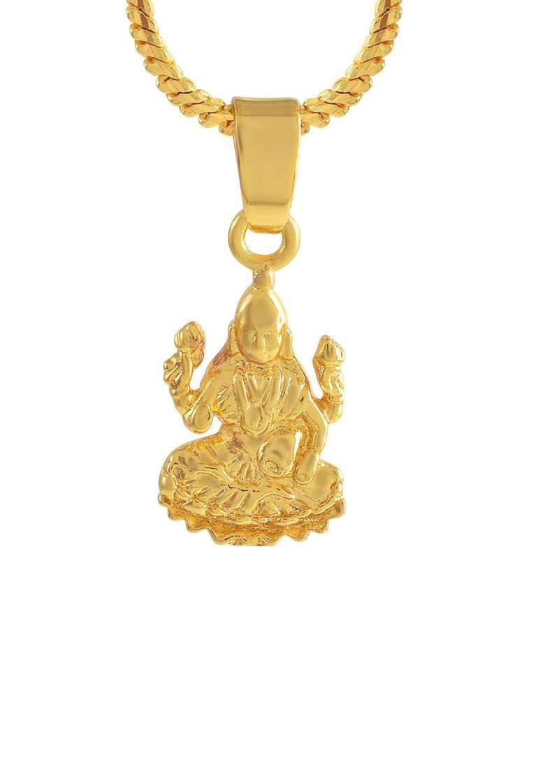 Gold-Plated Contemporary Pendants with Chains for Men & Women | Traditional Temple Jewellery for Wedding & Festive Wear | Festive Gift - Indya