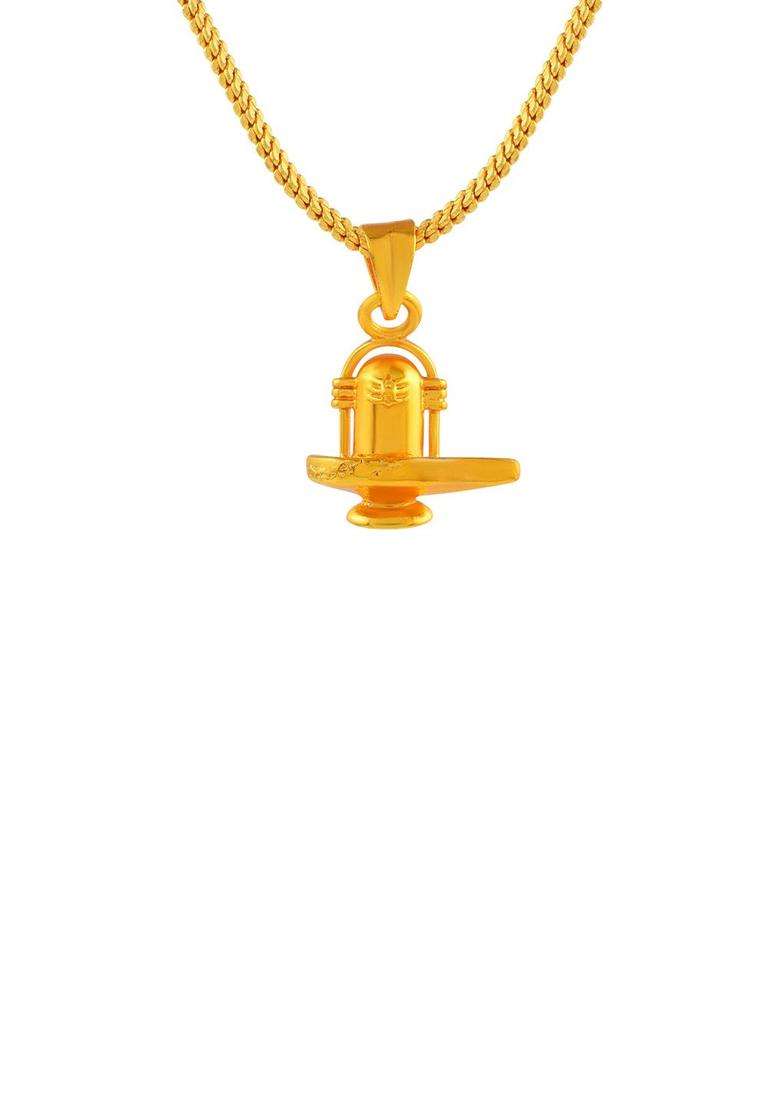 Gold-Plated Contemporary Pendants with Chains for Men & Women | Traditional Temple Jewellery for Wedding & Festive Wear | Festive Gift - Indya