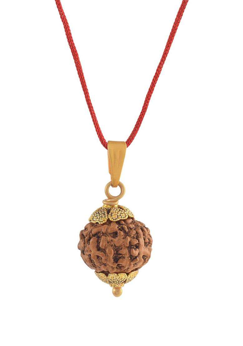 Gold-Plated Contemporary Pendants with Chains for Men & Women | Traditional Temple Jewellery for Wedding & Festive Wear | Festive Gift - Indya