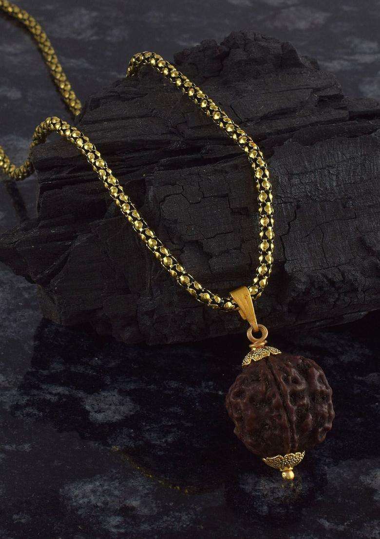 Gold-Plated Contemporary Pendants with Chains for Men & Women | Traditional Temple Jewellery for Wedding & Festive Wear | Festive Gift - Indya