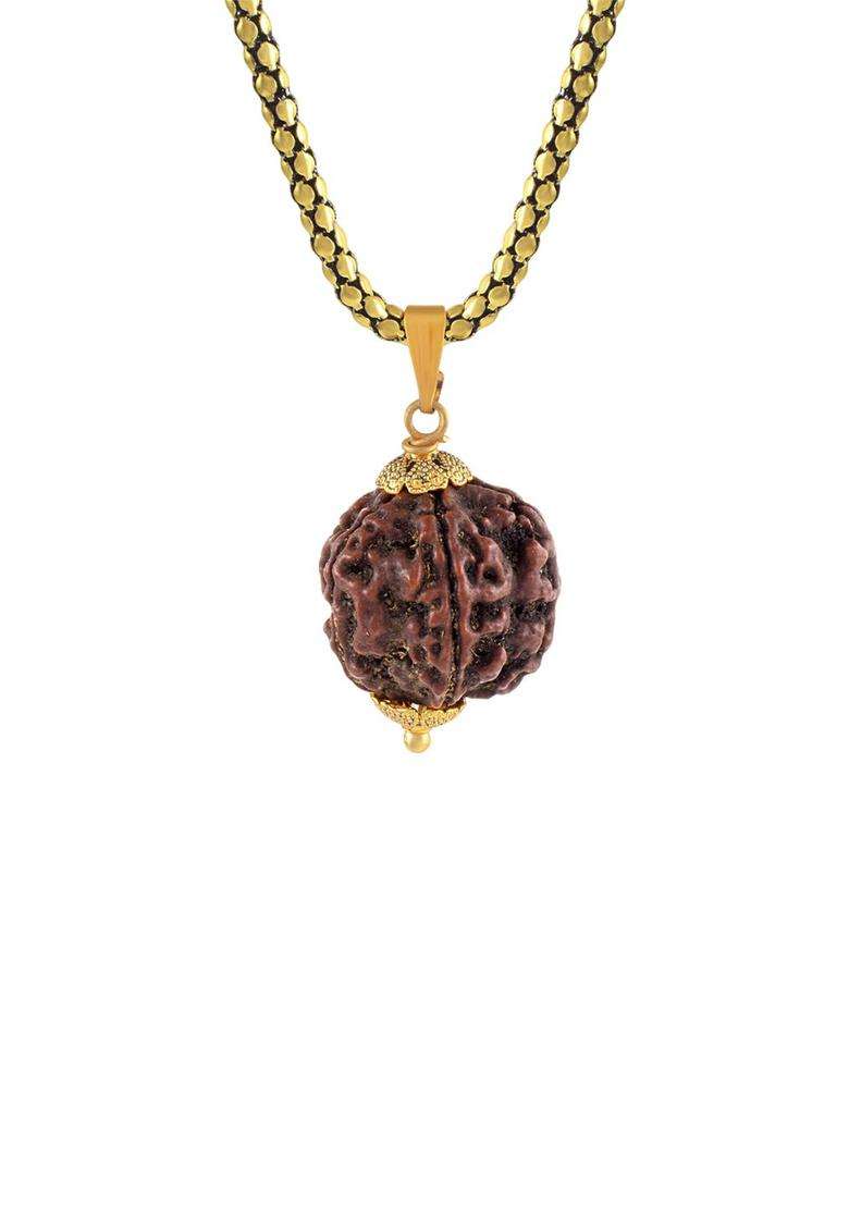 Gold-Plated Contemporary Pendants with Chains for Men & Women | Traditional Temple Jewellery for Wedding & Festive Wear | Festive Gift - Indya