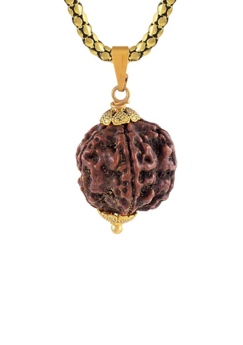 Gold-Plated Contemporary Pendants with Chains for Men & Women | Traditional Temple Jewellery for Wedding & Festive Wear | Festive Gift - Indya