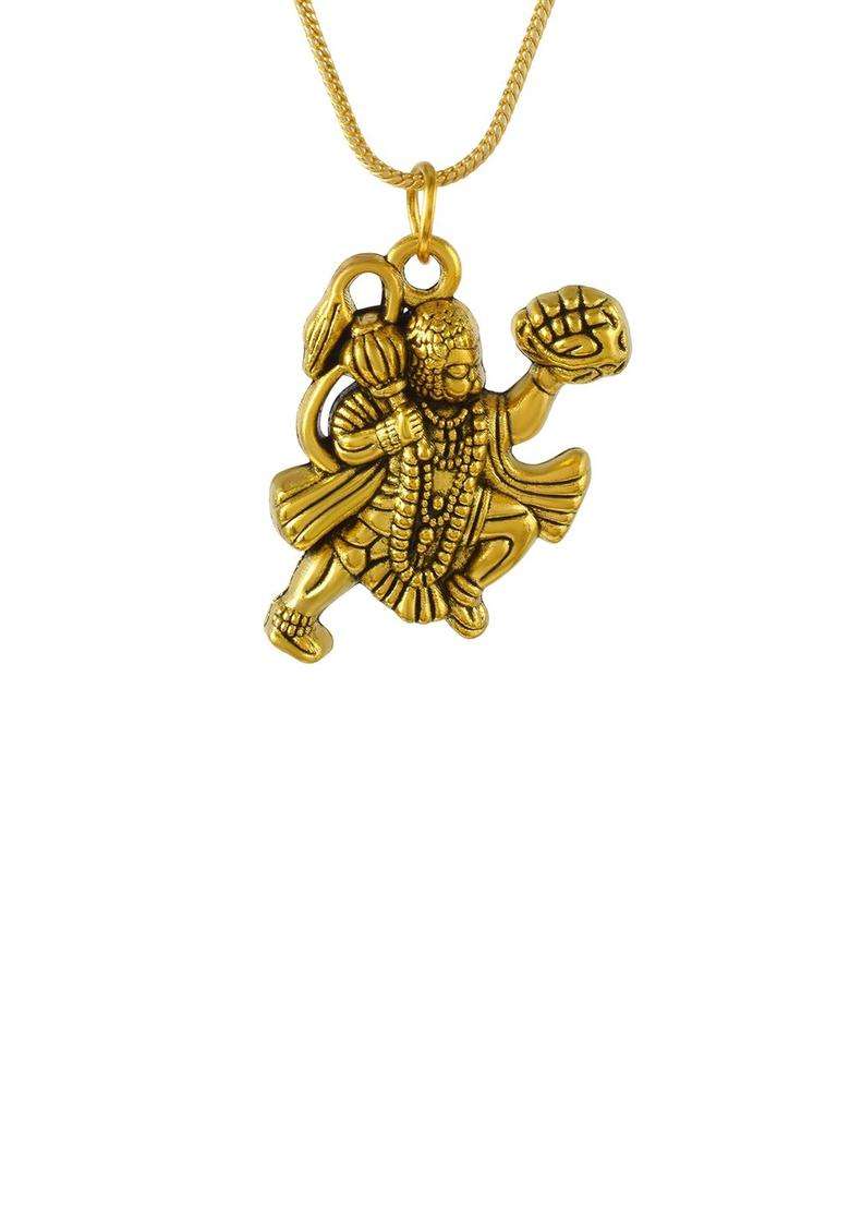 Gold-Plated Contemporary Pendants with Chains for Men & Women | Traditional Temple Jewellery for Wedding & Festive Wear | Festive Gift - Indya