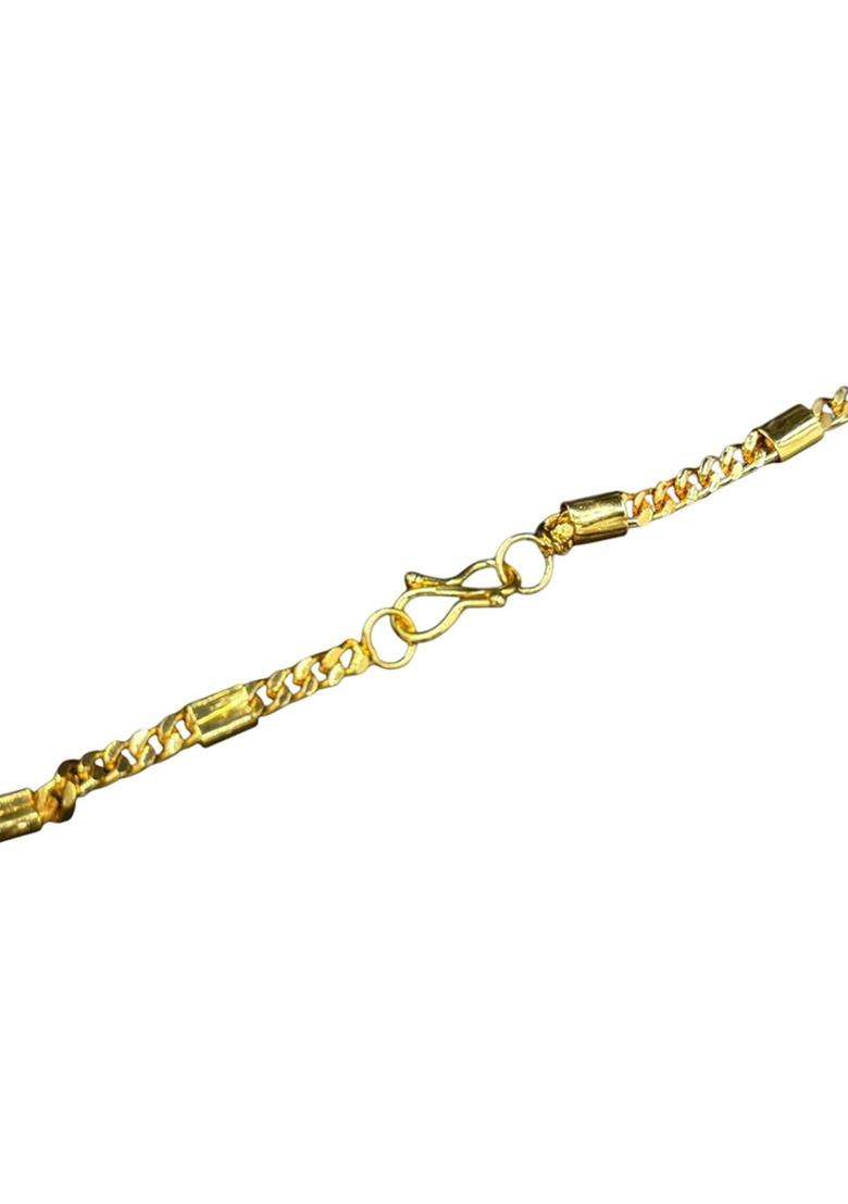 Gold-Plated Geometric Shaped God Pendants with Chains for Men & Women | Traditional Temple Jewellery for Wedding & Festive Wear | Festive Gift - Indya