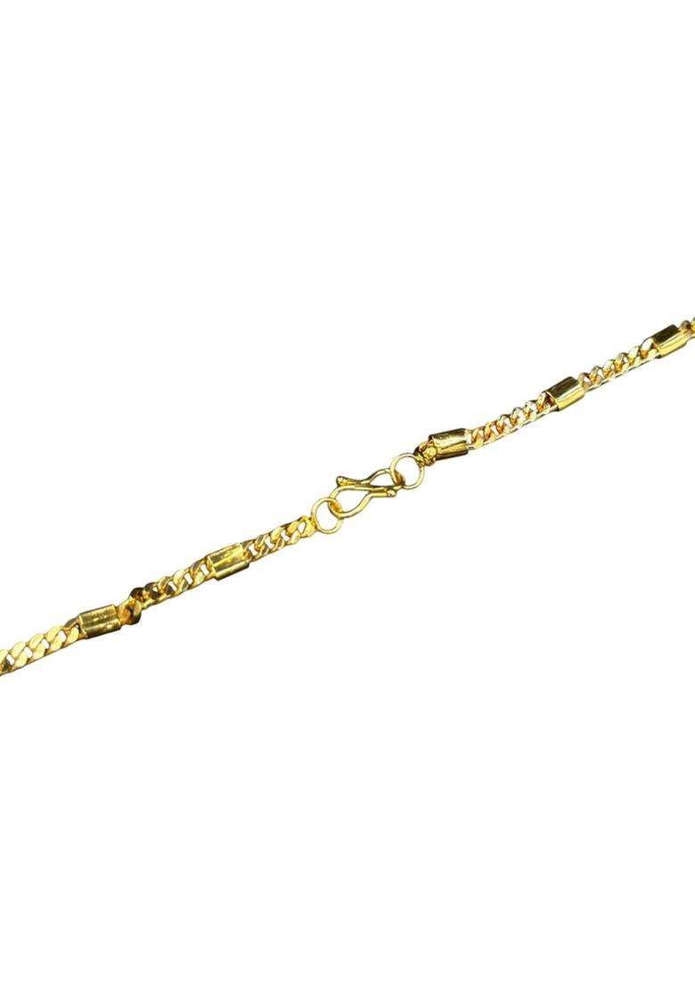 Gold-Plated Square Shaped God Pendants with Chains for Men & Women | Traditional Temple Jewellery for Wedding & Festive Wear | Festive Gift - Indya