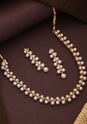 Stone-Studded & Beaded Jewellery Set for Women | Traditional Temple Jewellery for Wedding & Festive Wear | Gift for Her