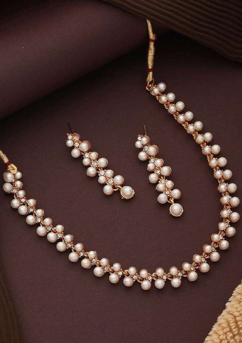 Stone-Studded & Beaded Jewellery Set for Women | Traditional Temple Jewellery for Wedding & Festive Wear | Gift for Her - Indya