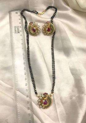 Gold-Plated Kundan-Studded & Beaded Temple Jewellery Set for Women | Traditional Temple Jewellery for Wedding & Festive Wear | Gift for Her