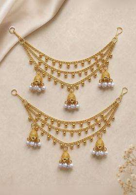 Gold-Plated Circular Earrings for Women | Traditional Temple Jewellery for Wedding & Festive Wear | Gift for Her