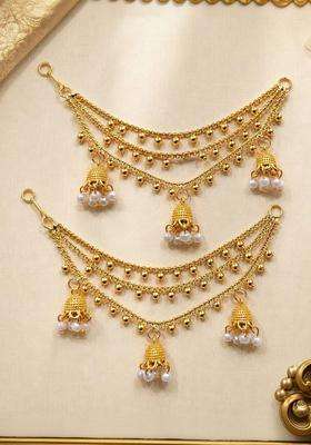 Gold-Plated Circular Earrings for Women | Traditional Temple Jewellery for Wedding & Festive Wear | Gift for Her