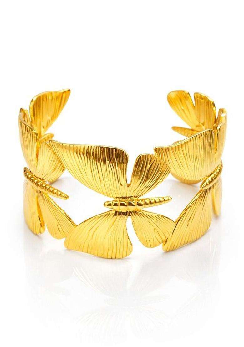 Temple Gold-Plated Cuff Bracelet for Women | Stylish Party & Everyday Wear | Gift for Her - Indya