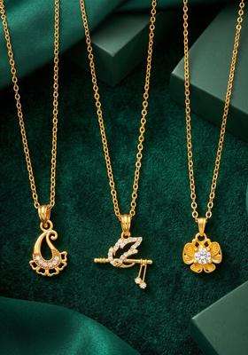 Brass Gold-Plated Temple Necklace for Women | Traditional Temple Jewellery for Wedding & Festive Wear | Gift for Her