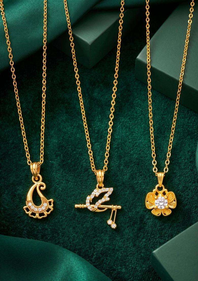 Brass Gold-Plated Temple Necklace for Women | Traditional Temple Jewellery for Wedding & Festive Wear | Gift for Her - Indya