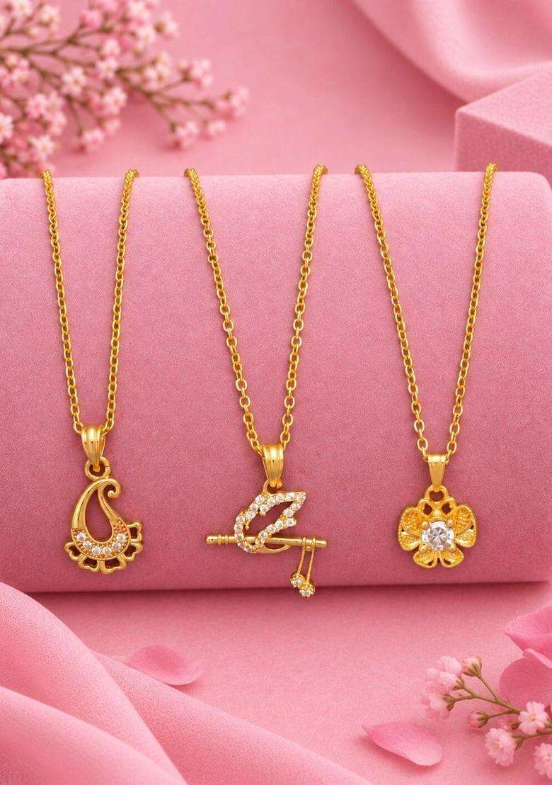 Brass Gold-Plated Temple Necklace for Women | Traditional Temple Jewellery for Wedding & Festive Wear | Gift for Her - Indya