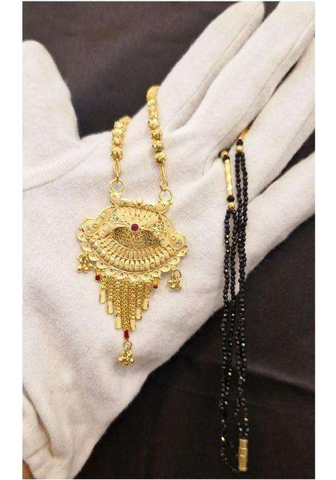 Gold-Plated Contemporary Pendants with Chains for Women | Traditional Temple Jewellery for Wedding & Festive Wear | Gift for Her