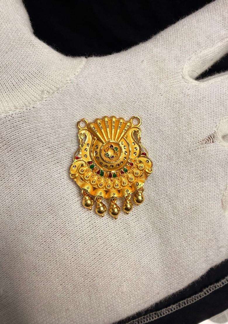Gold-Plated Contemporary Pendants with Chains for Women | Traditional Temple Jewellery for Wedding & Festive Wear | Gift for Her - Indya