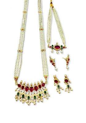 Gold-Plated Tanmaniya Jewellery Set for Women | Traditional Temple Jewellery for Wedding & Festive Wear | Gift for Her