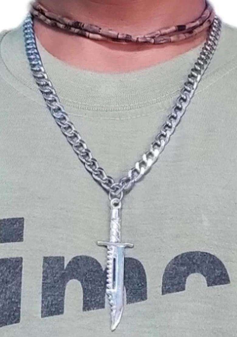 Silver Necklace and Chains for Men & Women | Traditional Temple Jewellery for Wedding & Festive Wear | Festive Gift - Indya
