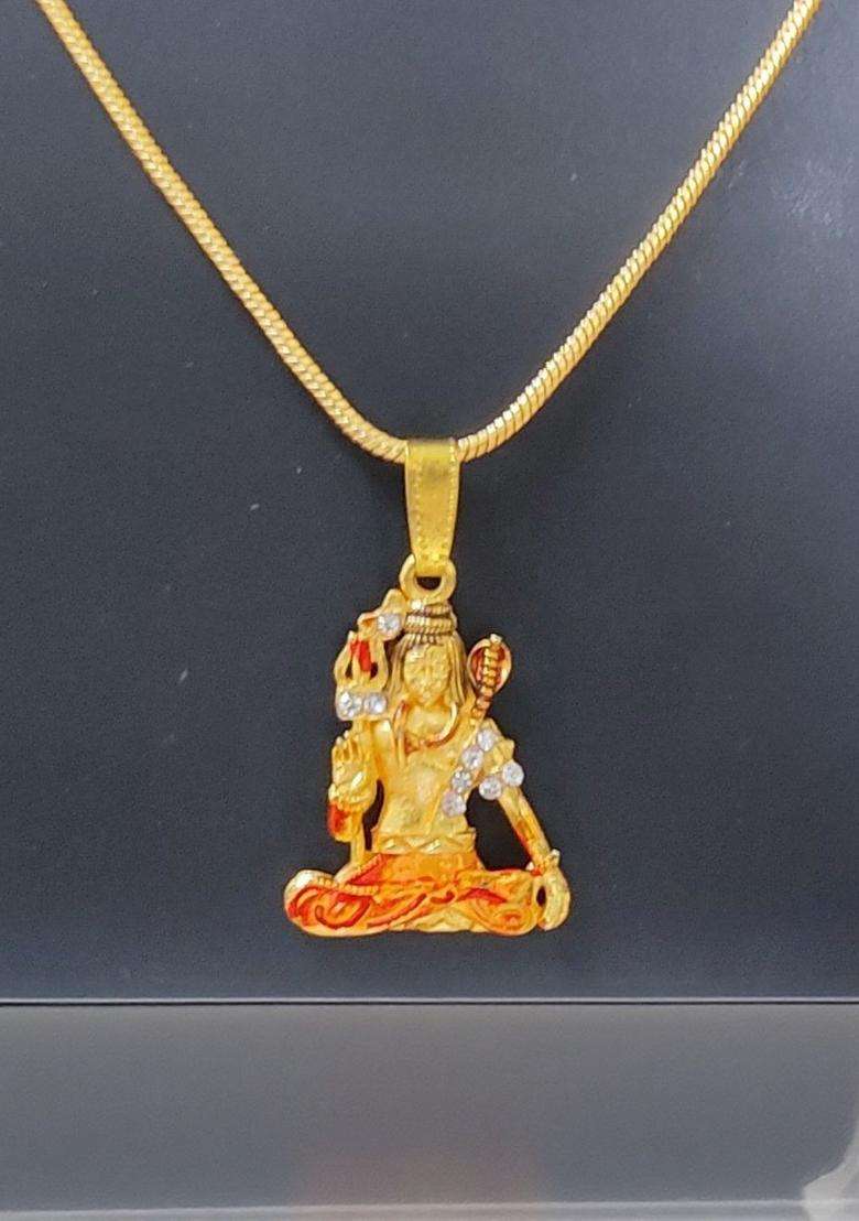 Brass Necklace for Men & Women | Traditional Temple Jewellery for Wedding & Festive Wear | Festive Gift - Indya