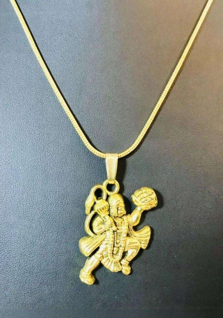 Brass Statement Necklace for Men & Women | Traditional Temple Jewellery for Wedding & Festive Wear | Festive Gift - Indya