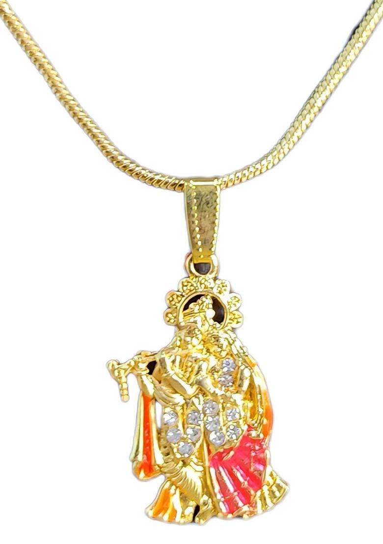 Brass Necklace for Men & Women | Traditional Temple Jewellery for Wedding & Festive Wear | Festive Gift - Indya