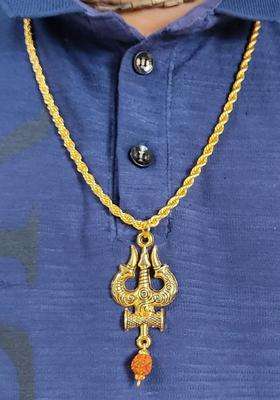 Brass Statement Necklace for Men & Women | Traditional Temple Jewellery for Wedding & Festive Wear | Festive Gift