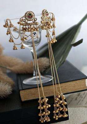 Copper-Plated Circular Earrings for Women | Traditional Temple Jewellery for Wedding & Festive Wear | Gift for Her