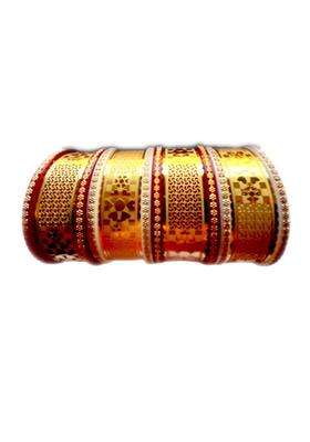 Gold-Plated Multi Copper Bangle for Women | Traditional Temple Jewellery for Wedding & Festive Wear | Gift for Her