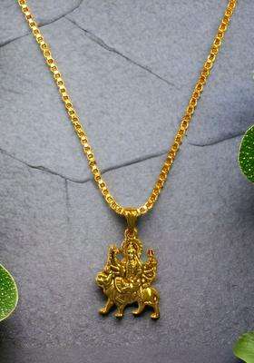 Gold-Plated Temple Necklace for Men & Women | Traditional Temple Jewellery for Wedding & Festive Wear | Festive Gift