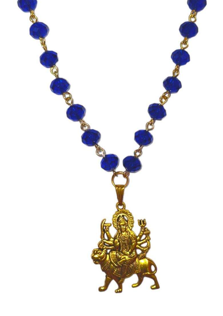 Silver-Plated Temple Necklace for Men & Women | Traditional Temple Jewellery for Wedding & Festive Wear | Festive Gift - Indya