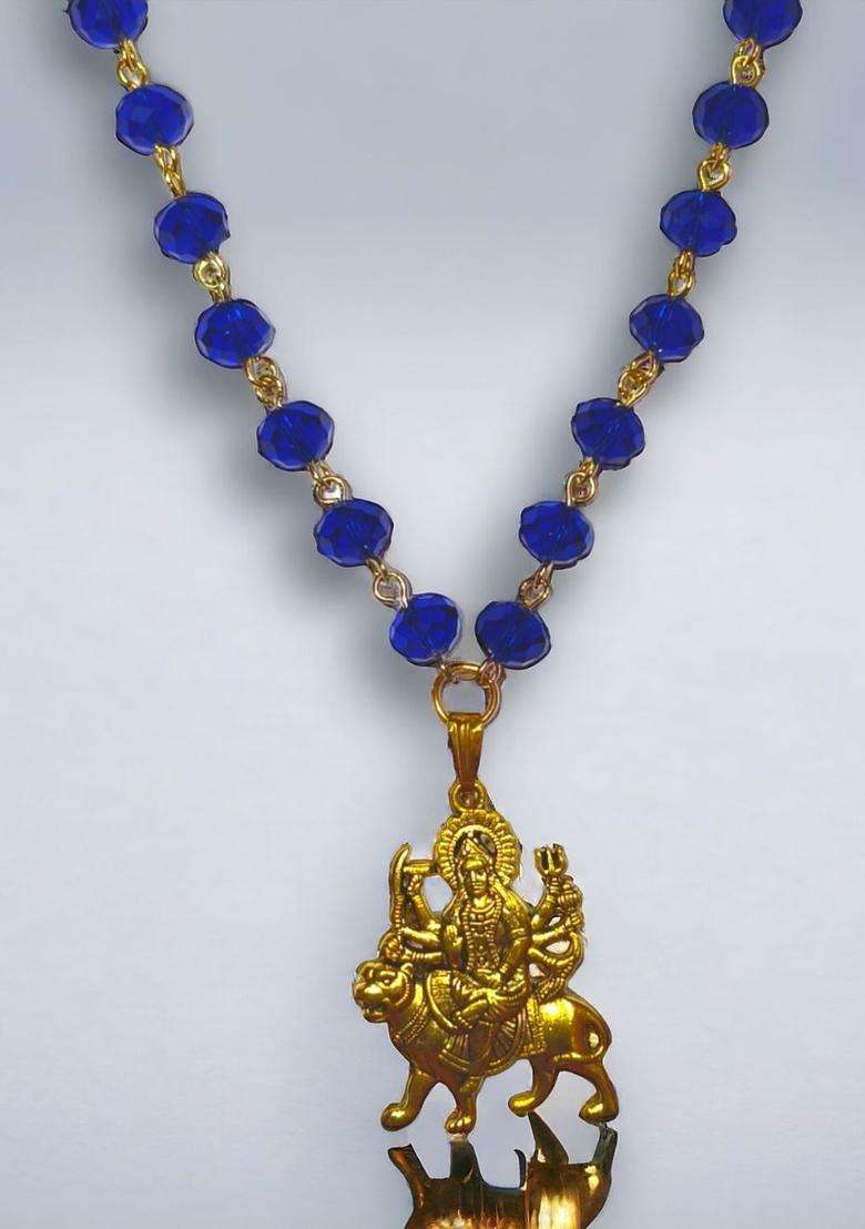 Silver-Plated Temple Necklace for Men & Women | Traditional Temple Jewellery for Wedding & Festive Wear | Festive Gift - Indya