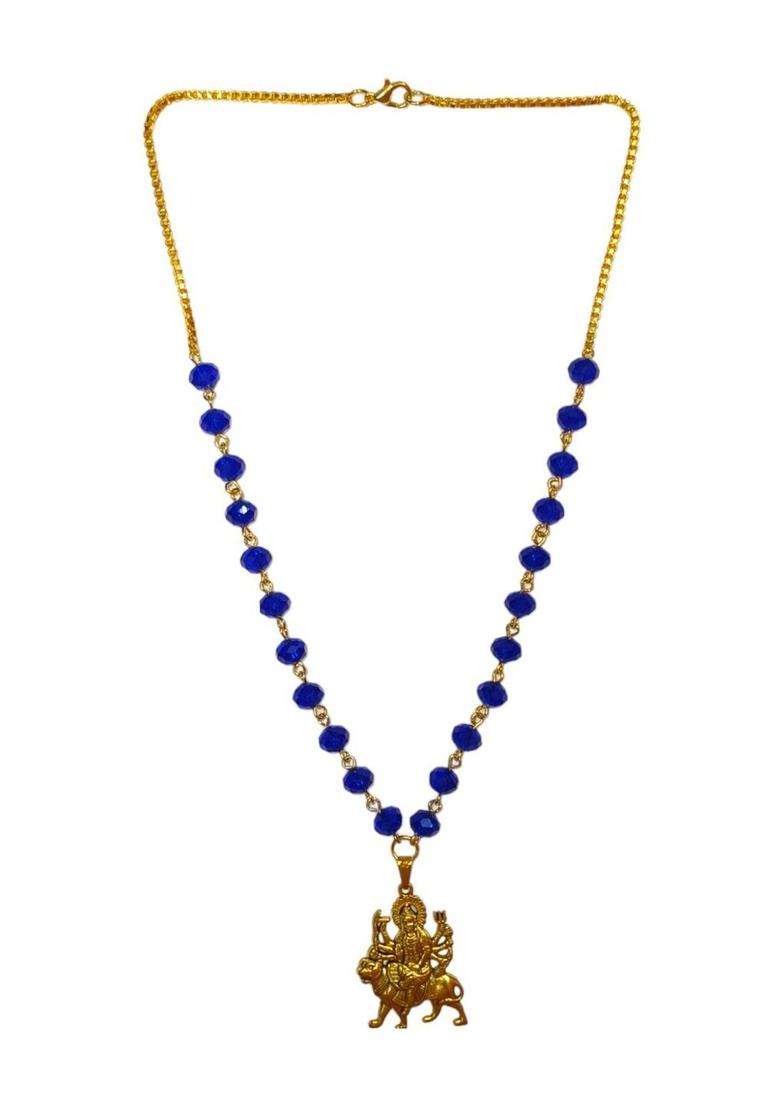 Silver-Plated Temple Necklace for Men & Women | Traditional Temple Jewellery for Wedding & Festive Wear | Festive Gift - Indya