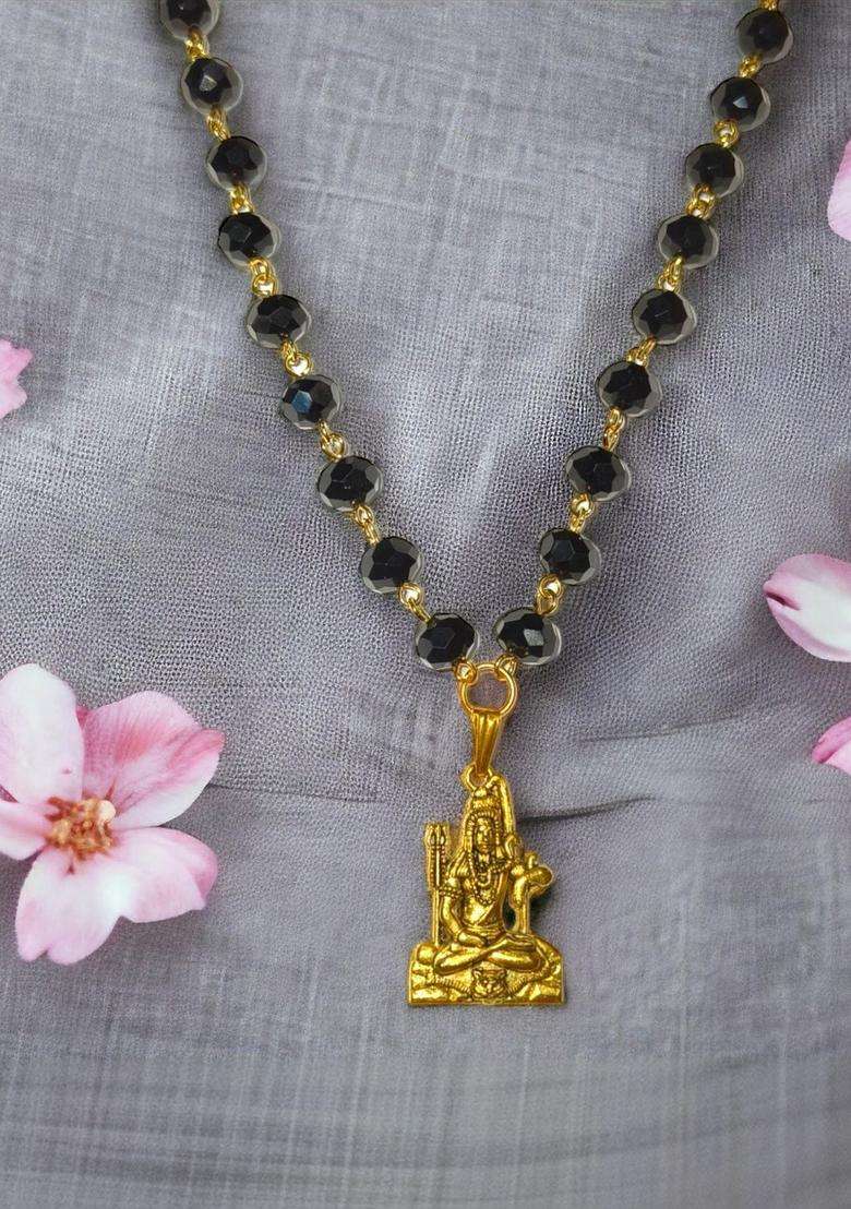 Gold-Plated Temple Necklace for Men & Women | Traditional Temple Jewellery for Wedding & Festive Wear | Festive Gift - Indya