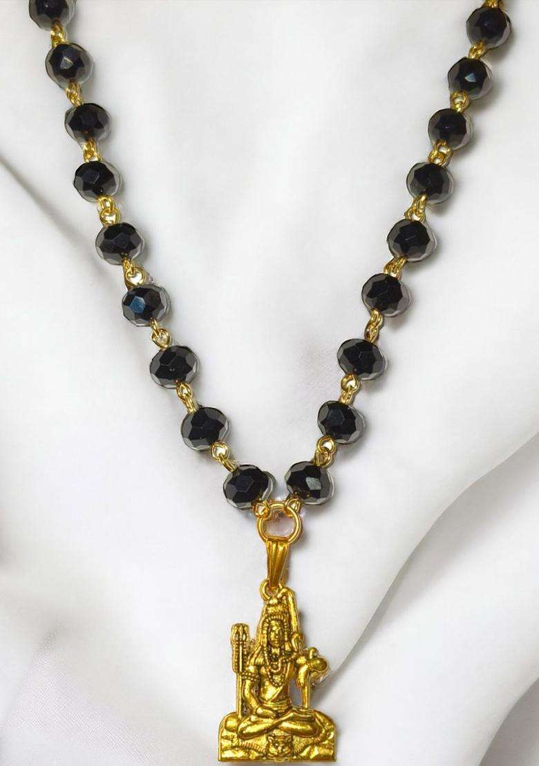 Gold-Plated Temple Necklace for Men & Women | Traditional Temple Jewellery for Wedding & Festive Wear | Festive Gift - Indya