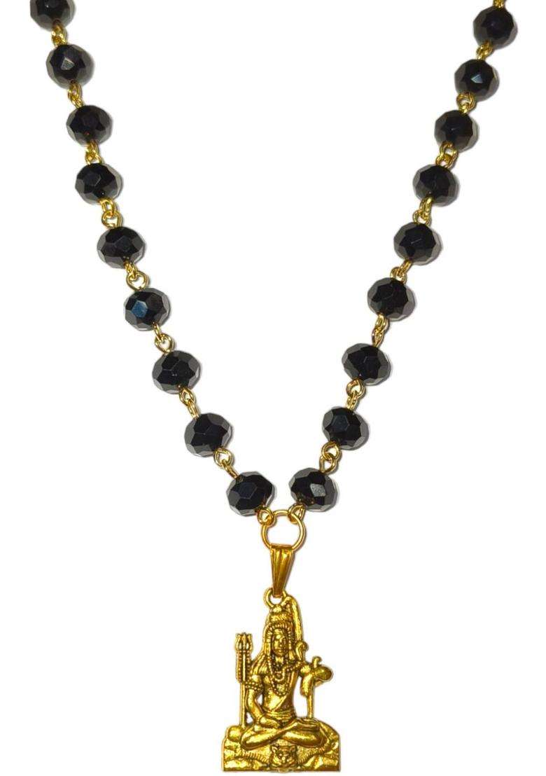 Gold-Plated Temple Necklace for Men & Women | Traditional Temple Jewellery for Wedding & Festive Wear | Festive Gift - Indya