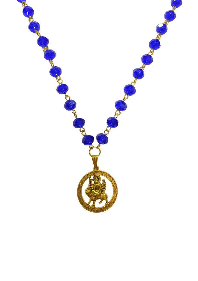 Gold-Plated Temple Necklace for Men & Women | Traditional Temple Jewellery for Wedding & Festive Wear | Festive Gift - Indya