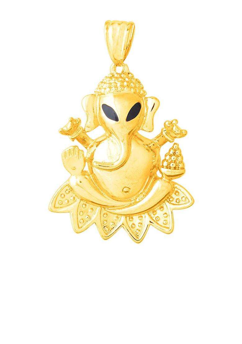Lord Idol Ganesh Pendant Without Chain for From Dare By Voylla for Men | Stylish Party & Everyday Wear | Gift for Him - Indya