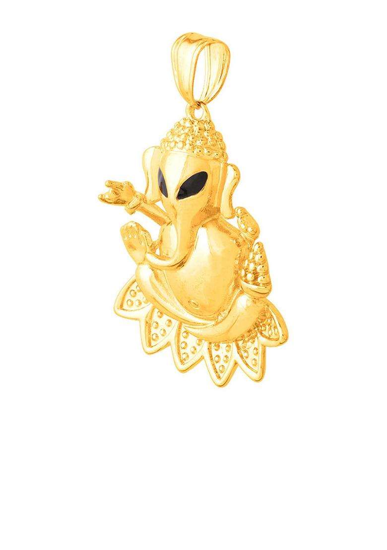 Lord Idol Ganesh Pendant Without Chain for From Dare By Voylla for Men | Stylish Party & Everyday Wear | Gift for Him - Indya