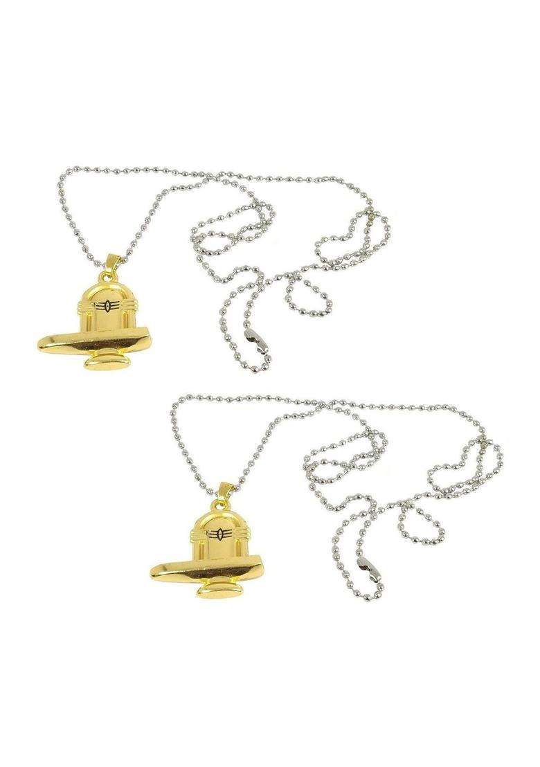 Gold-Plated Contemporary Pendants with Chains for Men & Women | Traditional Temple Jewellery for Wedding & Festive Wear | Festive Gift - Indya