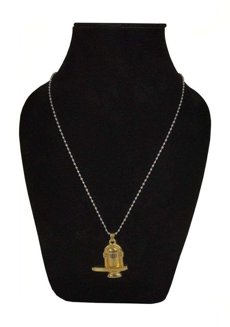 Gold-Plated Contemporary Pendants with Chains for Men & Women | Traditional Temple Jewellery for Wedding & Festive Wear | Festive Gift - Indya