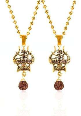 Geometric Pendants with Chains for Men & Women | Traditional Temple Jewellery for Wedding & Festive Wear | Festive Gift